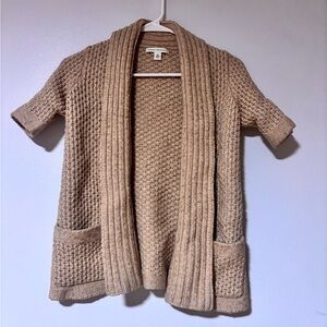Banana Republic Chunky Open-Front Cardigan - Tan